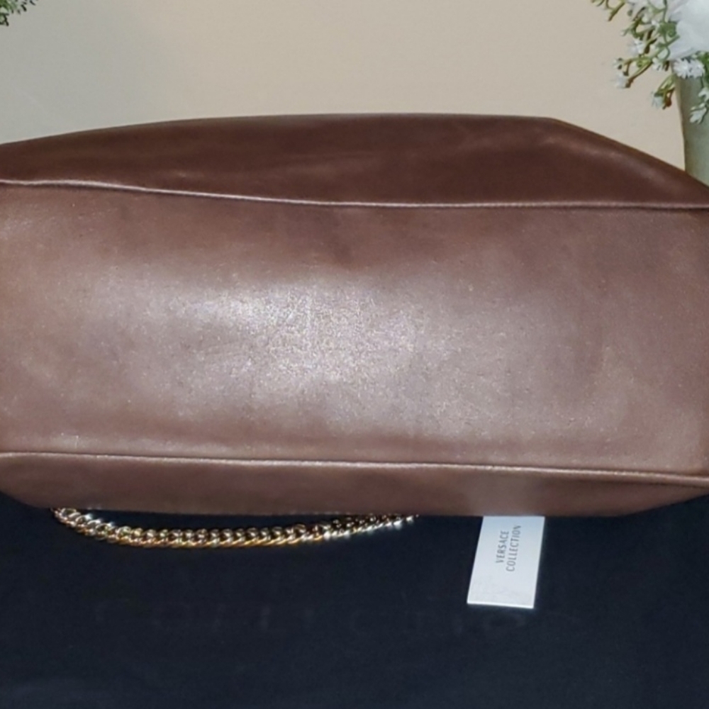 Versace Collection Leather Flapover Vistello Bag - Picture 6 of 17